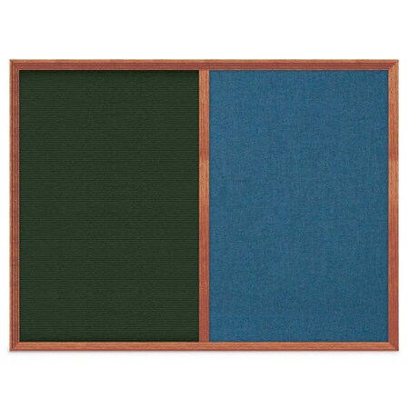 United Visual Products Slim Style Indoor Enclosed Corkboard, 12 UV500SC-GOLD-APRICOT